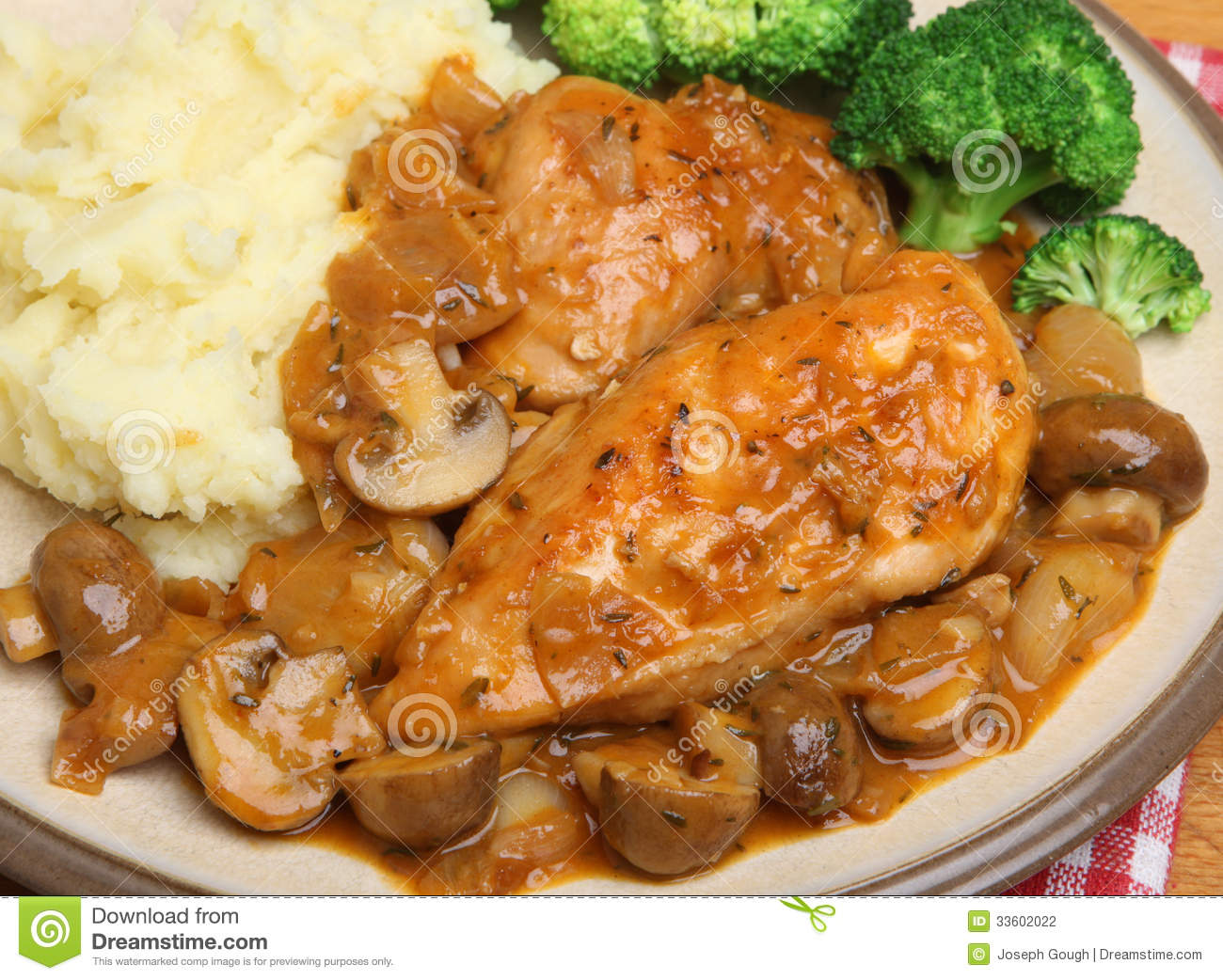 Chicken Chasseur Stew Dinner Stock Photography   Image  33602022