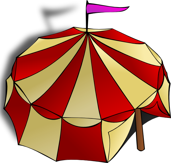 Circus Tent 3 Clip Art At Clker Com   Vector Clip Art Online Royalty    