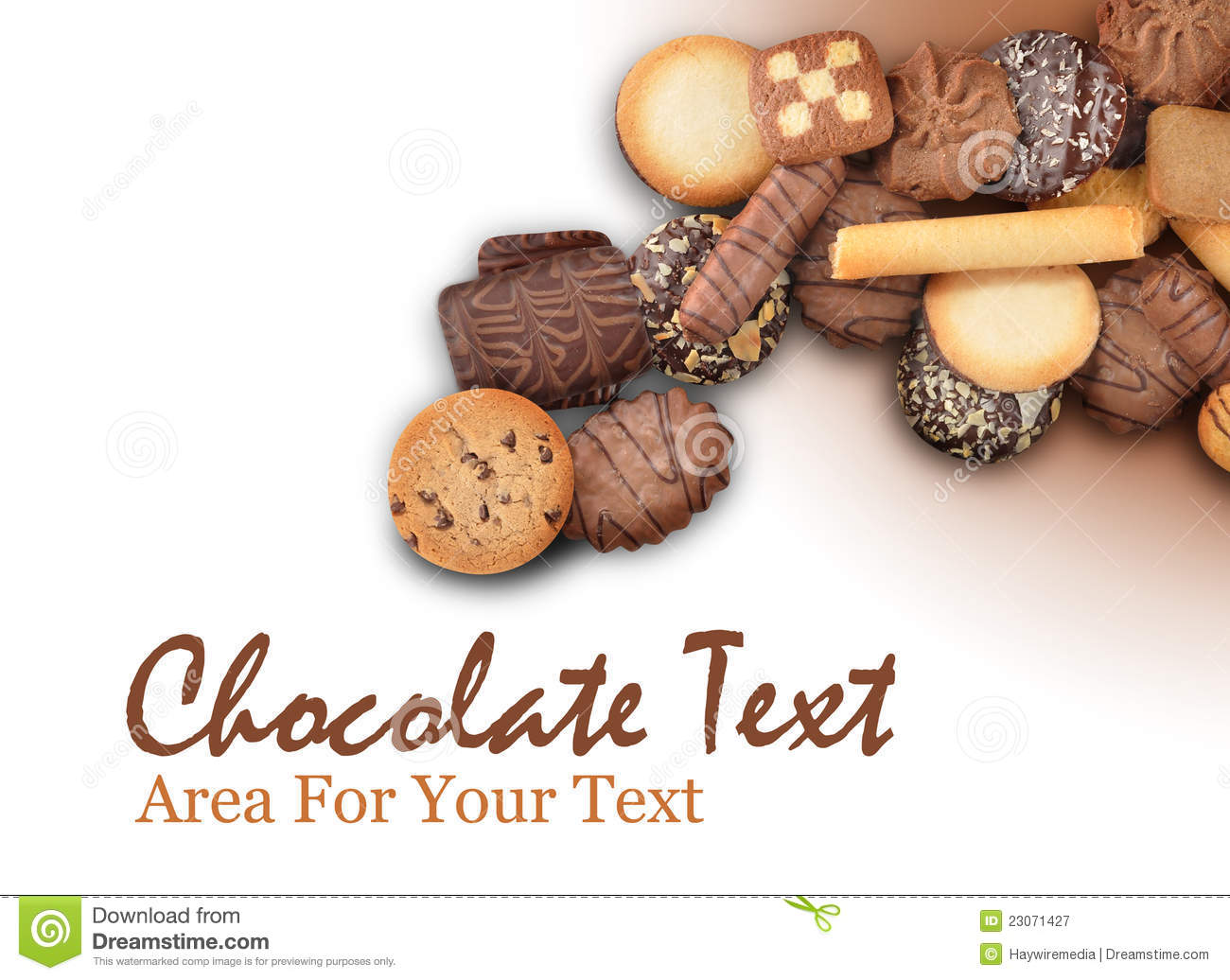 Cookie Assortment On White Background Royalty Free Stock Photography