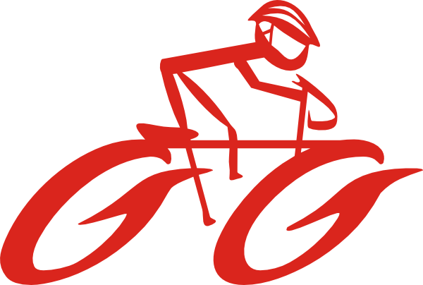 Cyclist On Bike Clip Art At Clker Com   Vector Clip Art Online
