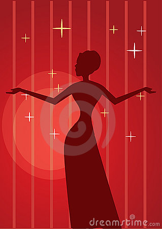 Diva Silhouette Http   Www Dreamstime Com Royalty Free Stock Photo