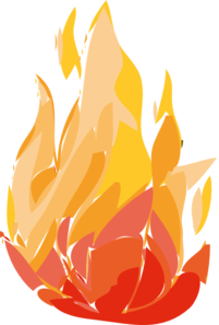 Fire Flames Burning Clip Art At Clker Com   Vector Clip Art Online    