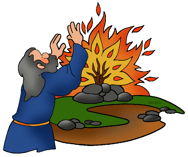 Free Bible Clip Art By Phillip Martin Moses And The Burning Bush