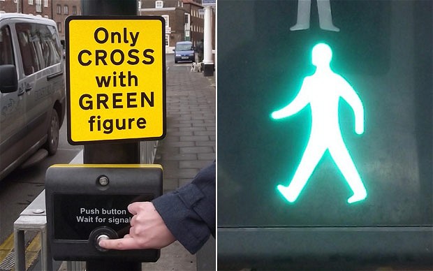 Green Figure  Replaces  Green Man  On Pedestrian Signs   Telegraph
