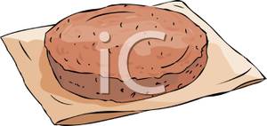 Ground Beef Patty Royalty Free Clipart Picture