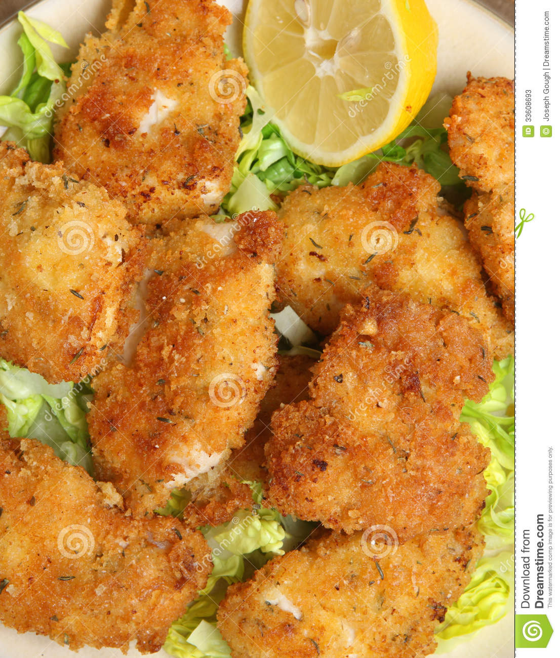 Italian Breaded Chicken With Parmesan Cheese Stock Photos   Image