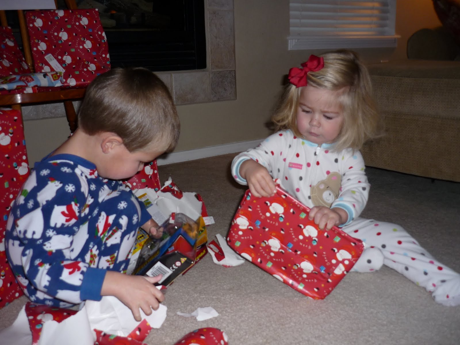 Kids Opening Christmas Presents Opening Presents