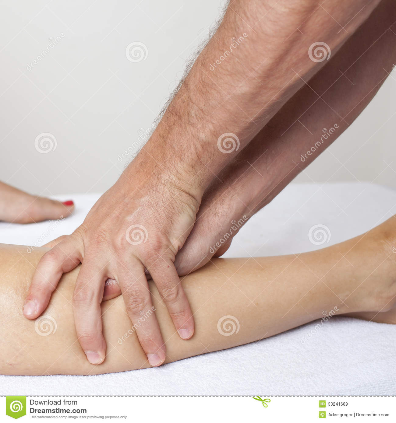 Knee Massage Royalty Free Stock Images   Image  33241689