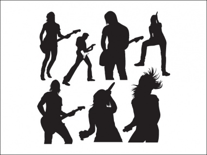 Live Music Vector Silhouettes Vector Free Vector Graphics   Vector Me