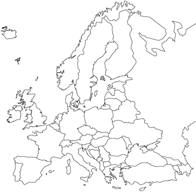 Map Of Europe Colouring Activity   Kid S Activities   Primary Times