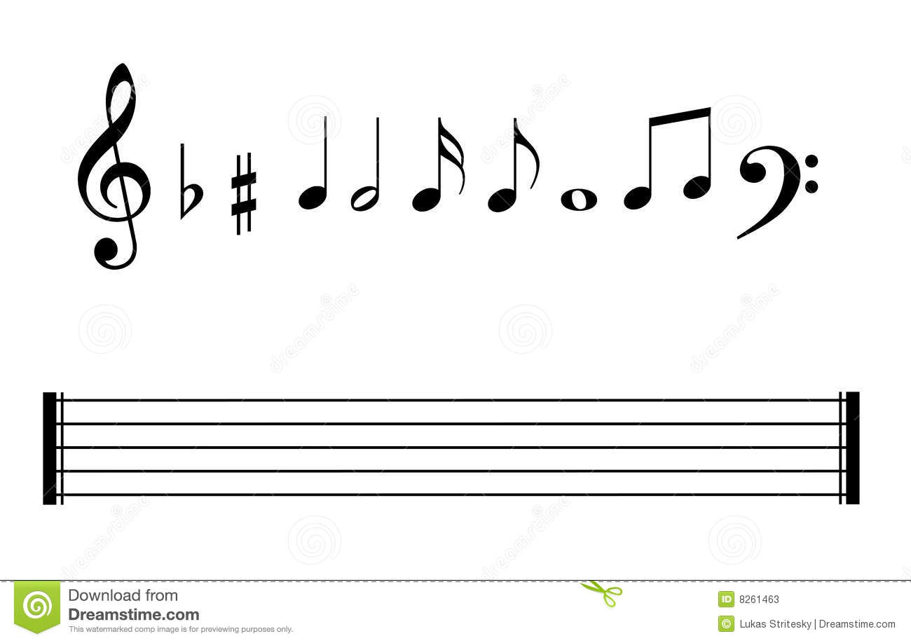 Melody Music Notes Music Notes Symbols Set