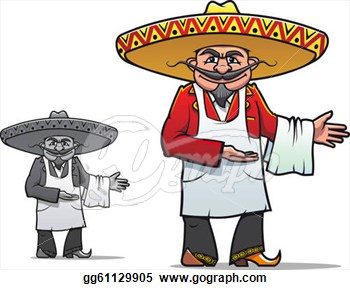 Stock Illustration   Mexican Chef  Clipart Drawing Gg61129905