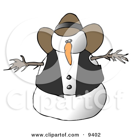 Western Santa Clipart Snowman Cowboy Clipart