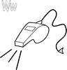 Whistle Coloring Page