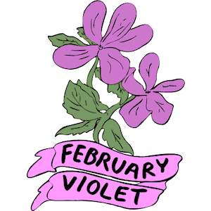 02 February   Violet Clipart Cliparts Of 02 February   Violet Free