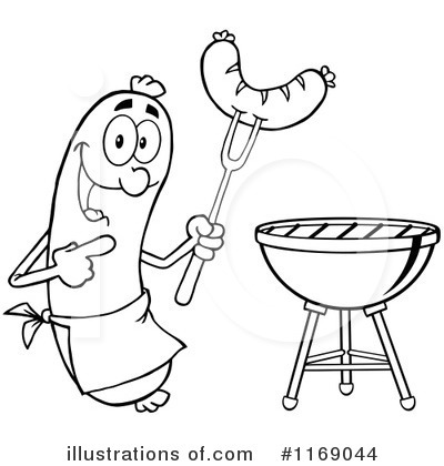 10 Sausages Colouring Pages  Page 2 