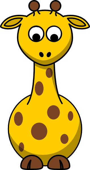 Giraffe Looking Down Clip Art At Clker Com   Vector Clip Art Online