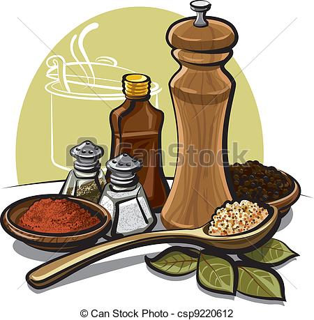 Illustration Of Spices   Various Spices Csp9220612   Search Clipart