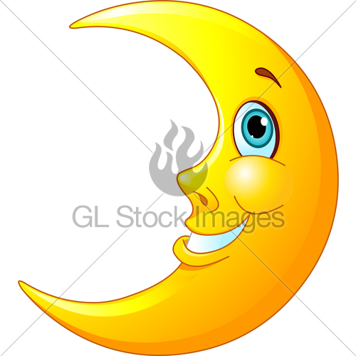 Moon Smiling By Cory Thoman   Toon Vectors Eps  842
