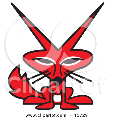Red Fox Avatar Character   Free Vector Clipart Illustration By 0001167