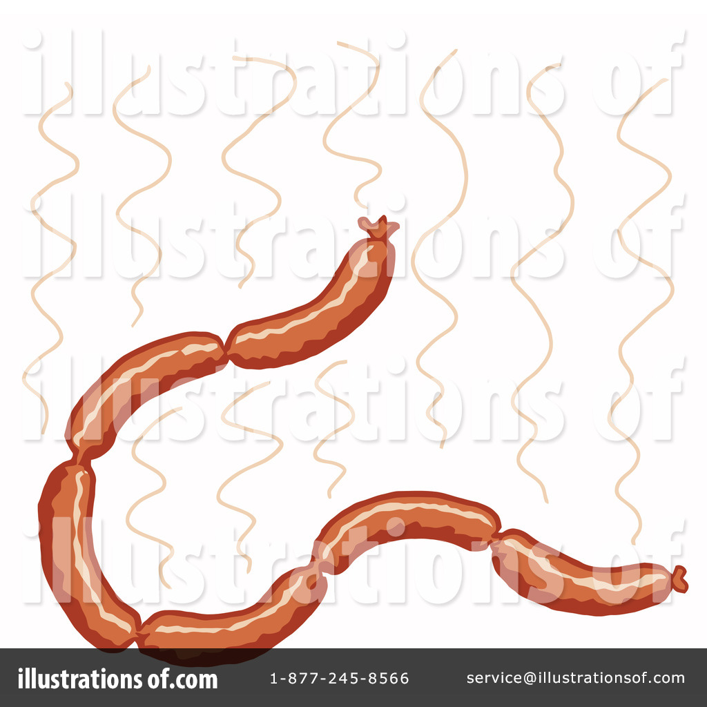 Royalty Free  Rf  Sausage Clipart Illustration By Lafftoon   Stock