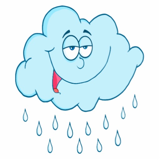 Silly Happy Rain Cloud Cartoon Photo Cut Out   Zazzle