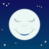 Smiling Moon Illustrations And Clipart