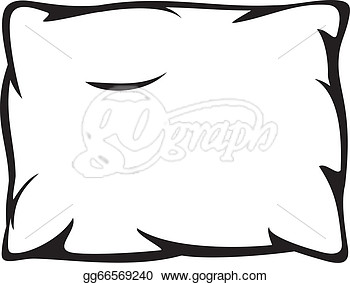 Stock Illustration   White Pillow  Clip Art Gg66569240