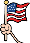 American Flag And Uncle Sam Hat Royalty Free Illustration
