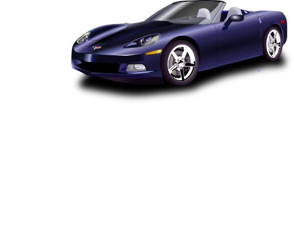 Blue Corvette Clip Art At Clker Com   Vector Clip Art Online Royalty    