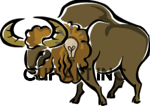 Buffalo Buffaloes Bison Anmls005c Clip Art Animals