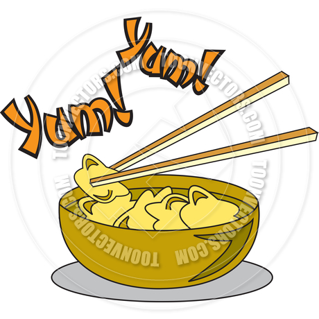 Cartoon Wonton Soup Vector Illustration By Clip Art Guy   Toon Vectors