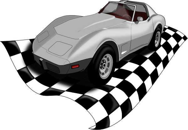 Checker Corvette Clip Art At Clker Com   Vector Clip Art Online    