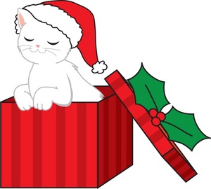 Christmas Cat Clip Art   Clipart Best