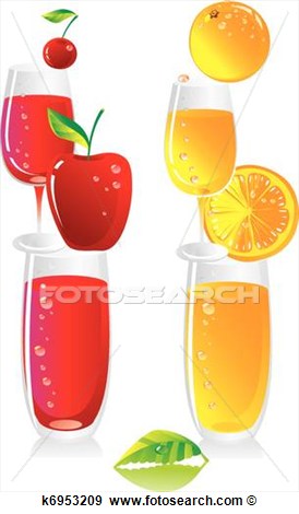 Clip Art   Fruit Drinks   Fotosearch   Search Clipart Illustration