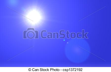 Clip Art Of Sunny Sky And Summer Sky Background Csp1372192