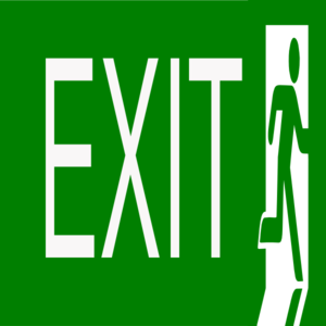 Exit Clip Art At Clker Com   Vector Clip Art Online Royalty Free    