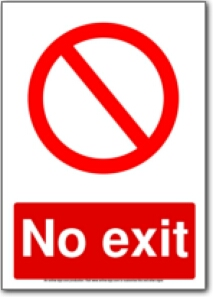 External Image No Exit Prohibition Sign Png