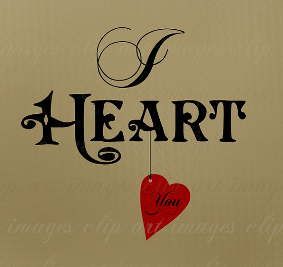 Heart You Heart Clip Art Hybrid Vintage And Hand Drawn Made