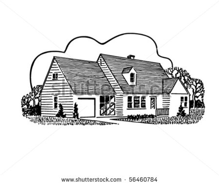 House Sweet Home Clipart Home Sweet Home   Retro Clip