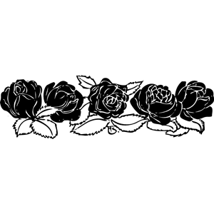 Rose Border Clipart Cliparts Of Rose Border Free Download  Wmf Eps