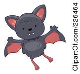 Royalty Free Rf Clipart Illustration Of A Cute Gray Bat Flying By Bnp