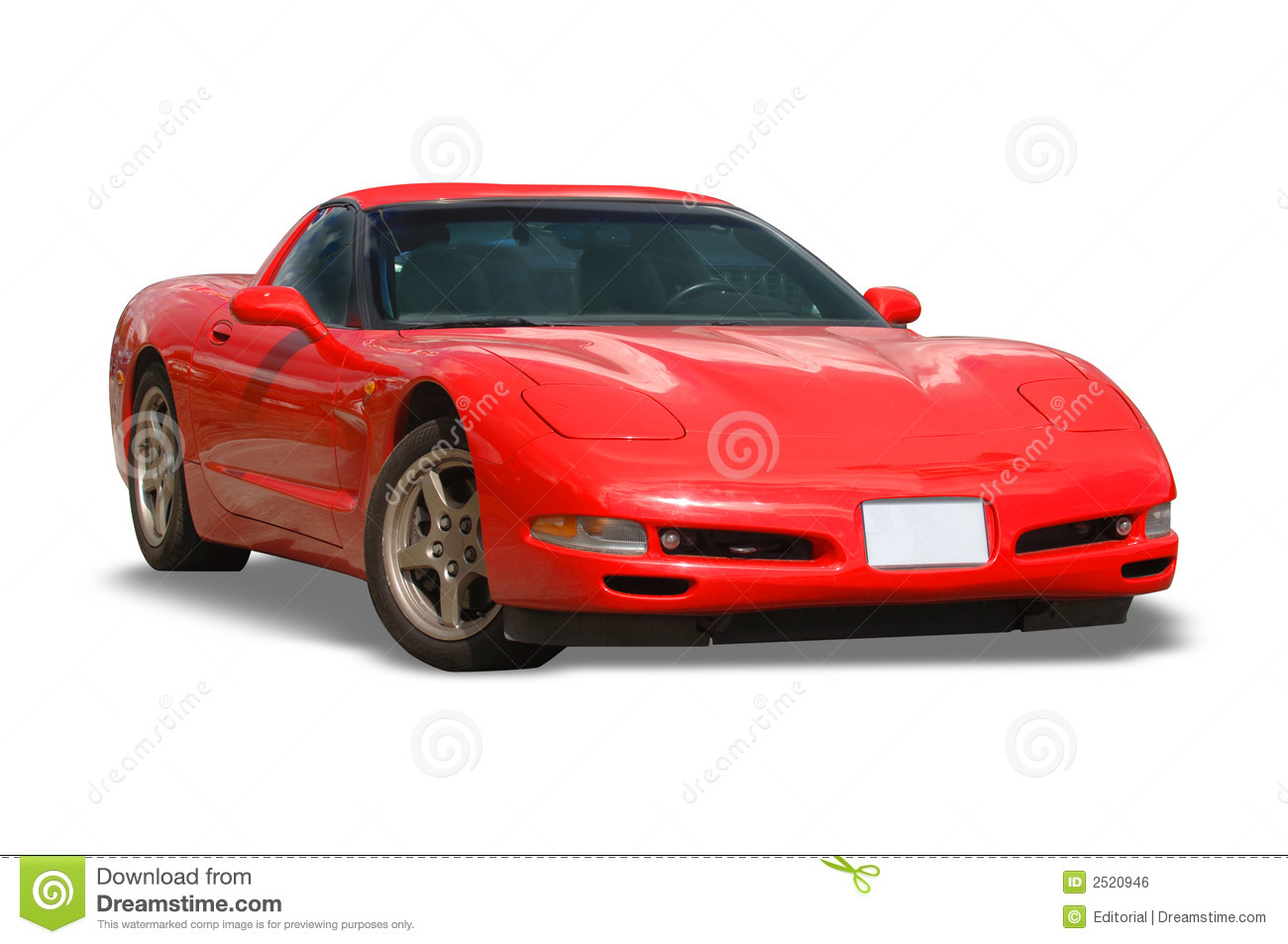 Royalty Free Stock Image  Red Corvette Car  Image  2520946