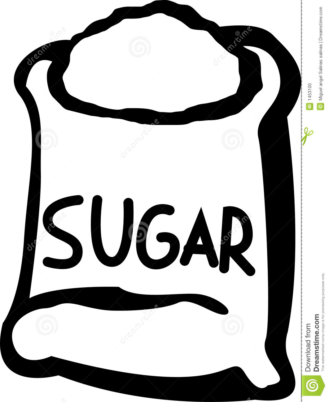 Sugar Bag Vector Illustration Stock Photo   Image  1453100