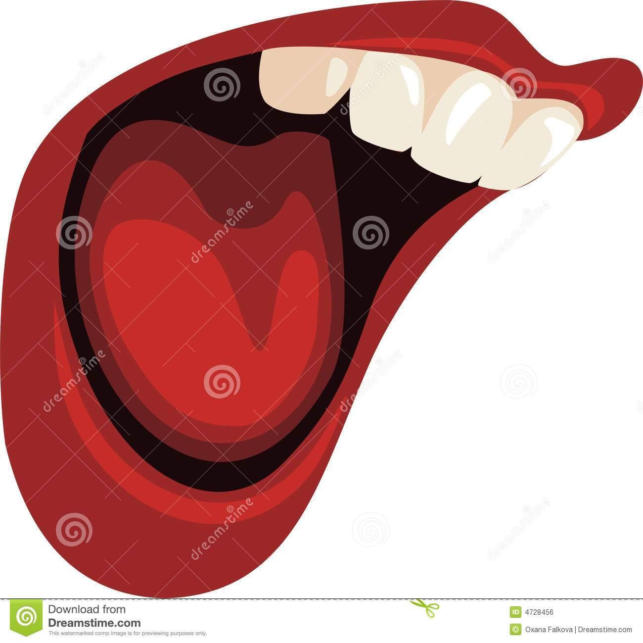 Tooth And Tongue Royalty Free Stock Image   Image  4728456