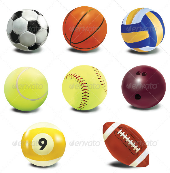 Vector Sport Balls  Sports Activity
