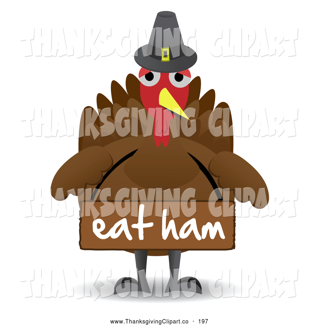 And A Sign Saying Eat Ham Thanksgiving Clip Art Mheld