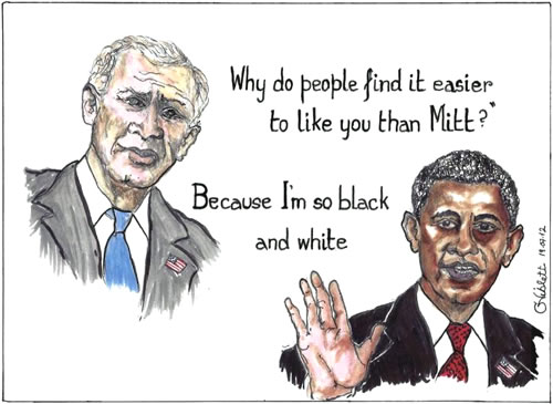 Barack Obama Black And White Cartoon By Fridaymash