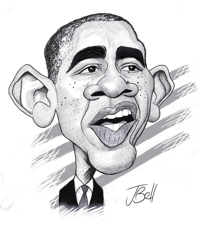 Barack Obama By Jeff Bell By Jeffbellart On Deviantart