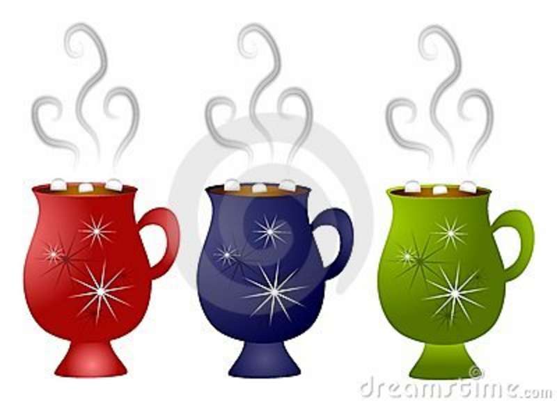 Christmas Hot Chocolate Mugs Stock Photos   Image  3451203
